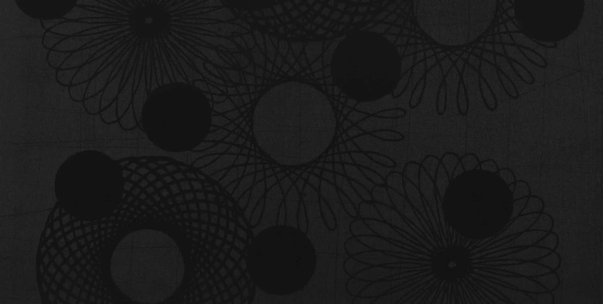 David Band Spirograph etching detail abstract geometric print 2002